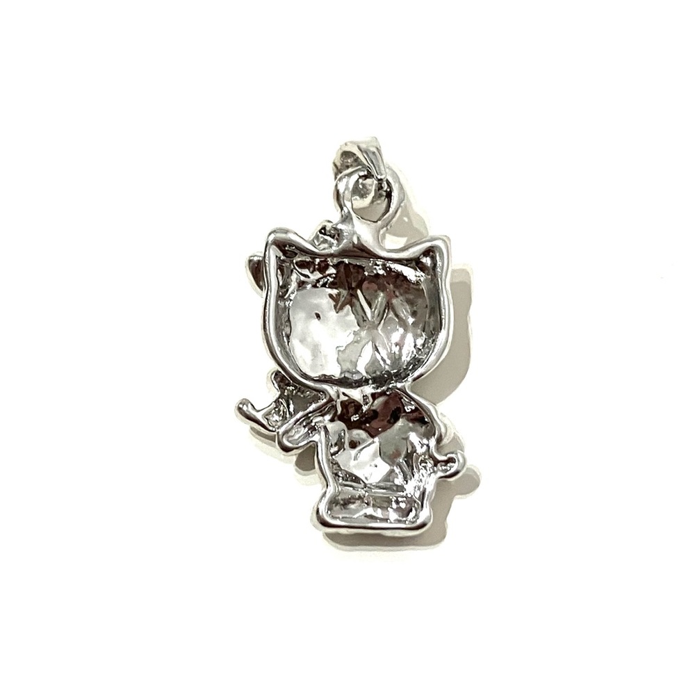 Silver Tone Hello Kitty Pendant - Picture 4 of 6